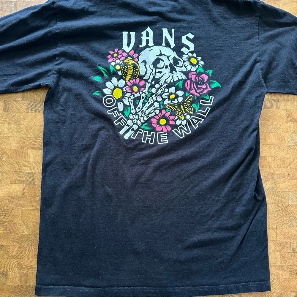 Vans Men's Black Long Sleeve Shirt- Size Medium - Picture 6 of 7